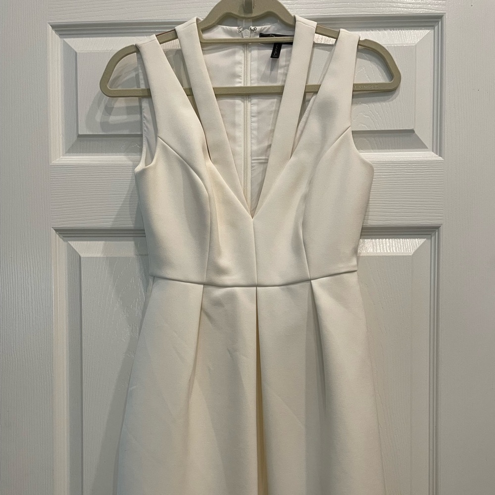 BCBG WHITE DRESS- rehearsal etc..